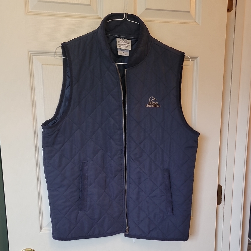 Land's End Men's Quilted Navy Vest